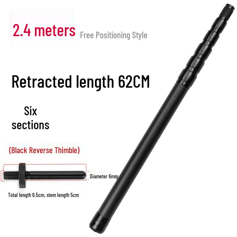 Manulife 3M Carbon Sky Canopy Portable Telescopic Fishing Net Pole