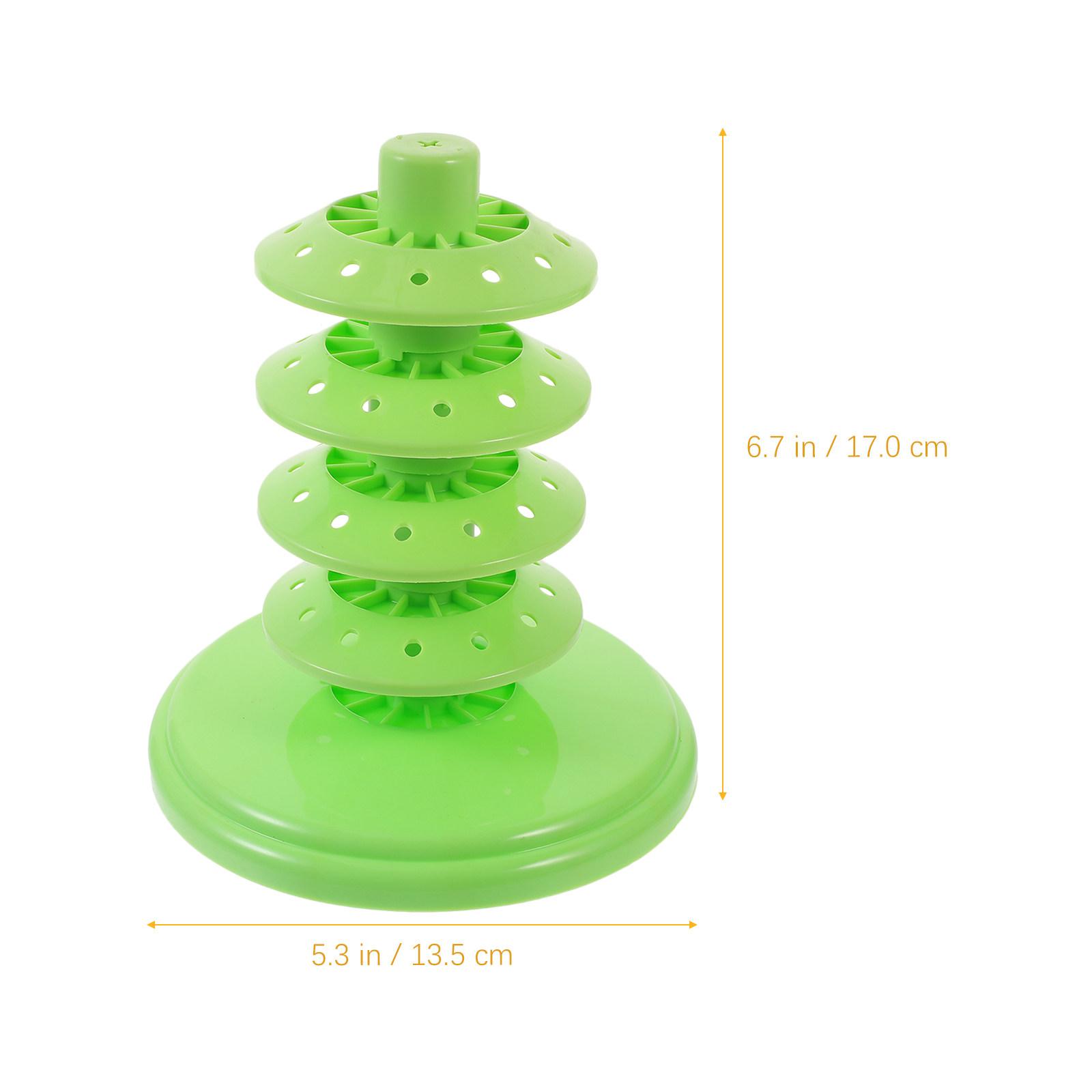 Multi-Level Lollipop Stand Sturdy PP Plastic Cake Pops Holder Candy Display Rack for Home Store Lollipop Holder зелёный