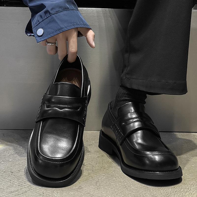 Fashion Luxury Brand Genuine Leather Business Party Men's Shoes Fashion British Style Casual Leather Shoes High-quality Comfort Loafers