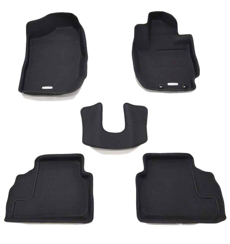 Clazzio 3D Rubber Floor Mat Set for Suzuki Jimny Jimny Sierra JB64W JB74W (2018-Present) / 1st & 2nd Row AT