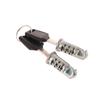 2Set Zinc Alloy Fixed Crossbar Lock Cores For Roof Bars Cycle Carriers Exterior Parts Car Locks Roof Bar Rack Security Locks