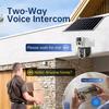 8PM Solarkamera 4K Dual-Objektive 4G Sim Wifi Außen Dual-Objektiv PIR Personenerkennung IP66 Wasserdicht CCTV Videoüberwachung