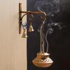 Brûleur d'encens mural style Degchi en métal Loban Dhoop Dani/Brûleur Dhoop Dani