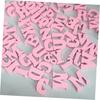 100pcs Wooden Letters Craft Wood Letters Wood Decor Wood Craft Shapes Letter Embellishments Wooden Letter Shapes Wedding Decoration Pink Crafts