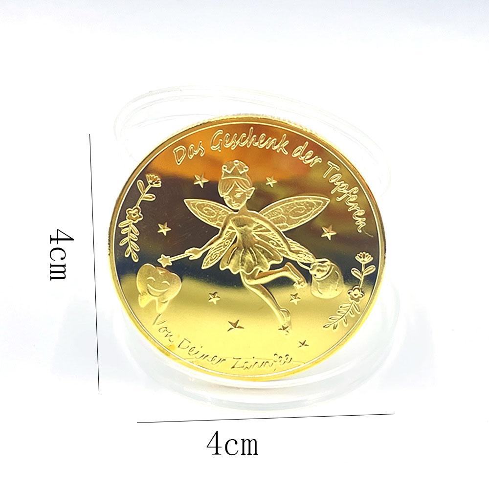New Tooth Fairy Coin Medal  Children's Souvenirs Creative Girl Gifts Coin Collectibles