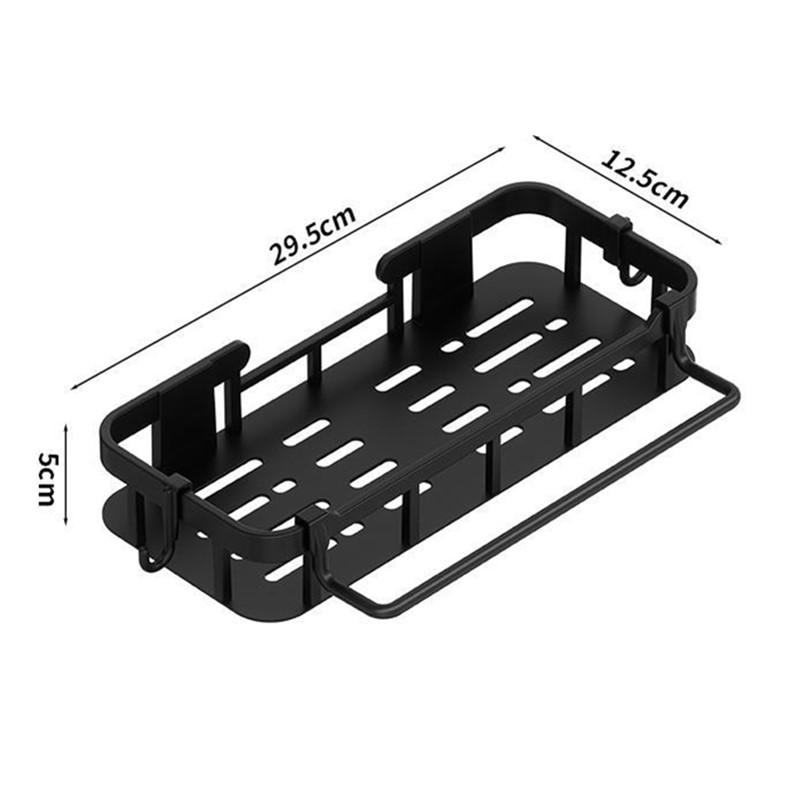 Bathroom Shelf No Drill Wall Mounted Shampoo Bottle Shower Corner Rack Toilet Storage Rack Bathroom Kitchen Accessories