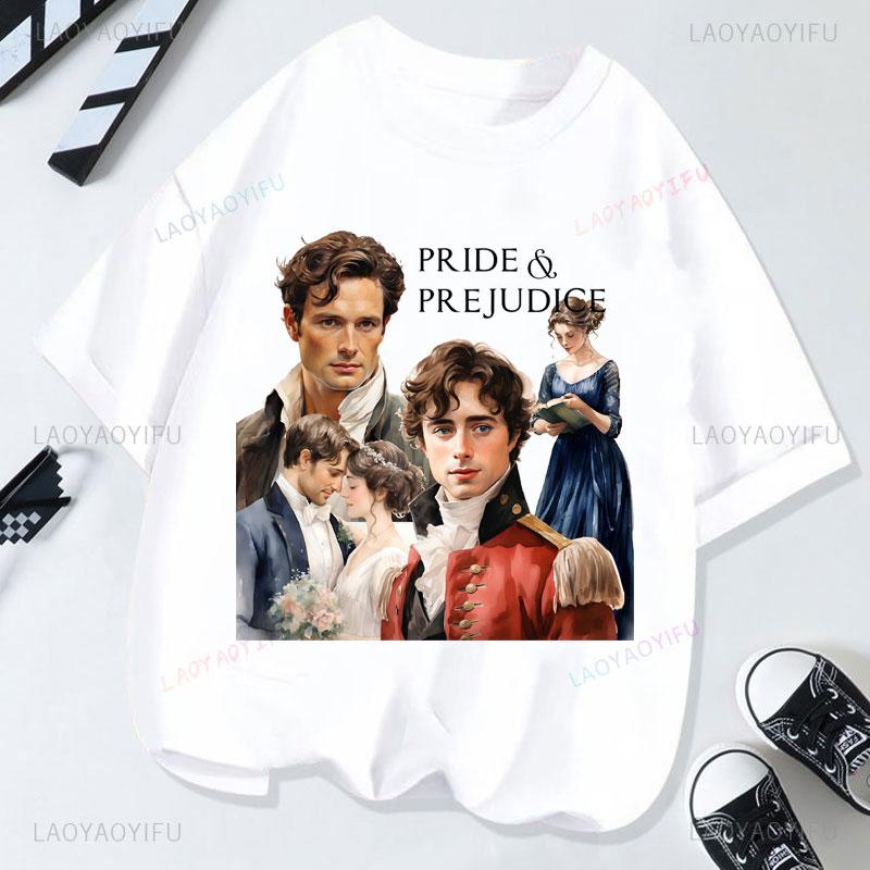 

Movie Camiseta Pride and Prejudice T Shirt Retro Style Cotton O-neck Short Sleeve Graphic T Shirts Vintage Fashion Y2k Clothes S разноцветный