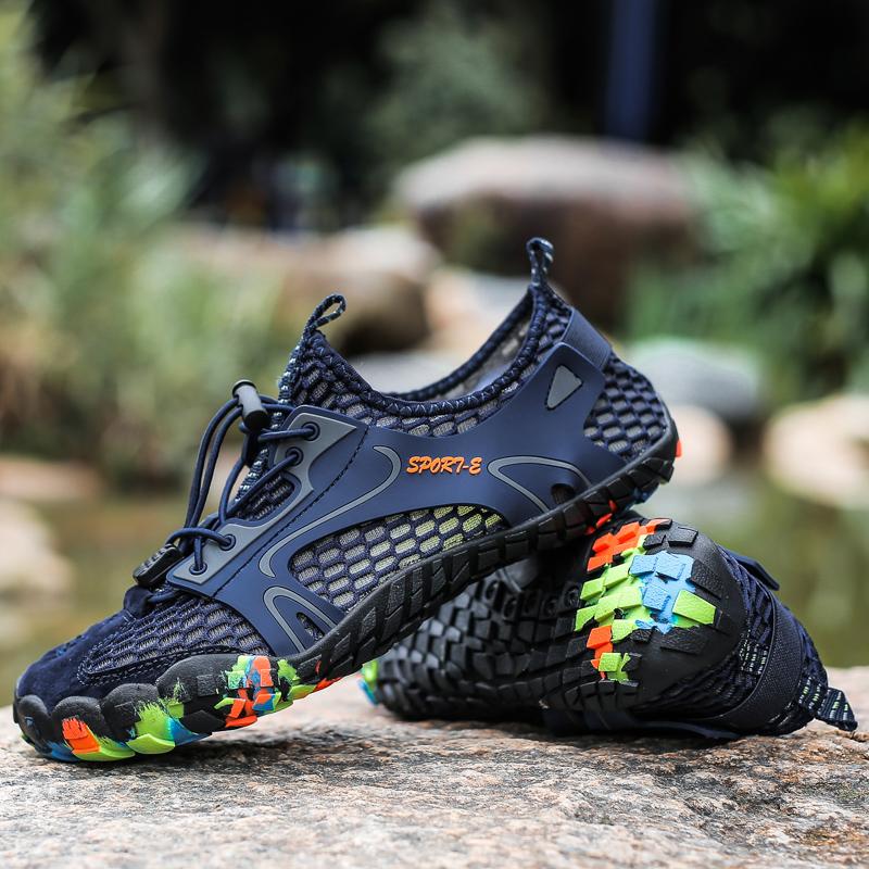 Mens River Tracing Shoes 2026 New Mesh Breathe Anti Slip Sweat Wicking Hiking Cycling Rock Climbing Outdoor Camping Wading Shoes