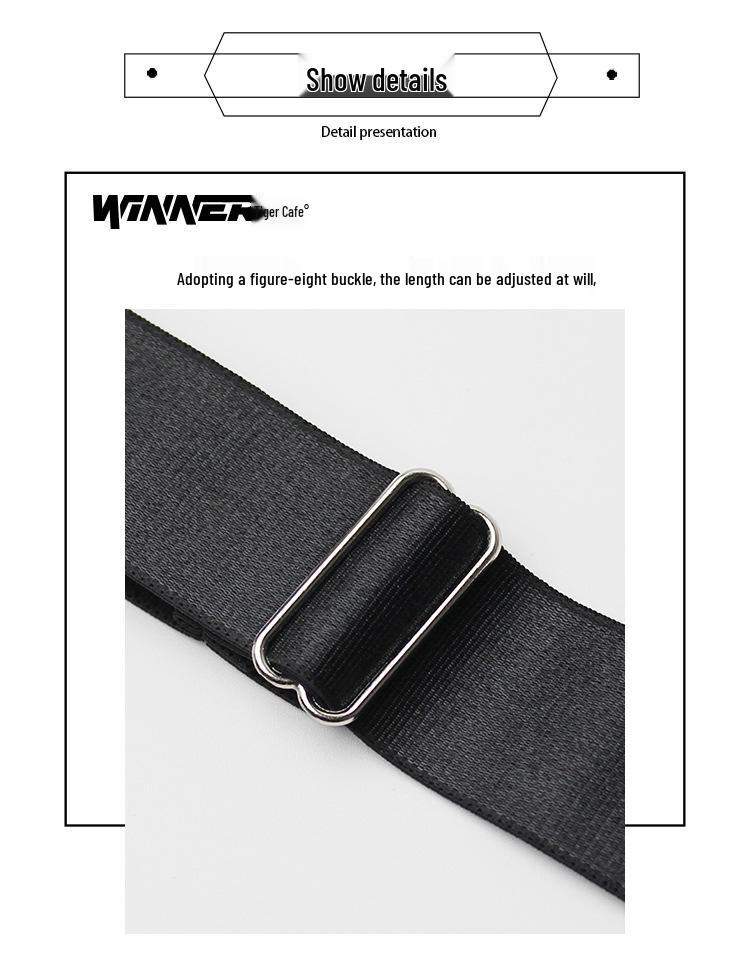 Unisex Anti-Slip Garter Belt with Double Clips for Thigh, Calf, and Sock Accessories