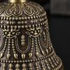 Handheld Copper Hand Bell | Vintage Style Design, Embossed, with Handle, for Home Decor