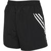 adidas Breathable Mesh Stripe Casual Shorts Women Bottoms Black JC8650