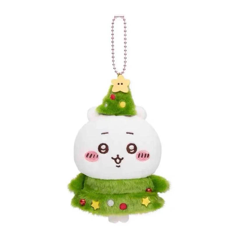 2025 Self-deprecating Bear & Gingerbread Man JiiKawa Hachi Usagi Keychain Christmas Stocking Plush Toy Gift