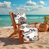 1PC Custom Name Luxe Leopard Vibes Beach Towel Highly Absorbent And Sand-Resistant Towel for Swimming, Pool, Yoga, And Travel Lightweight