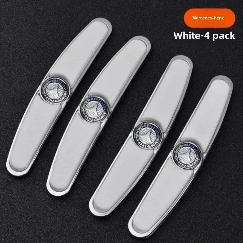 

4Pcs Car Door Bumper Rubber Metal Stickers For Mercedes Benz CLA W205 W212 W213 W246 W176 W205 W177 W247 CLS CLK CLG GLB W213 4pcs белый