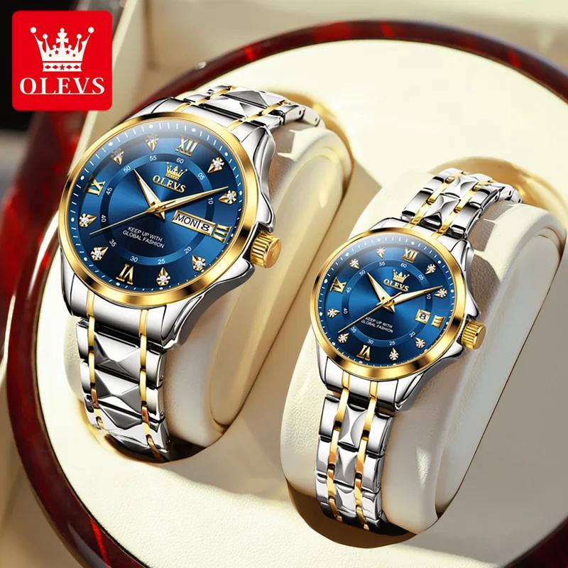 OLEVS 2906 Fashion Date Quartz Couple