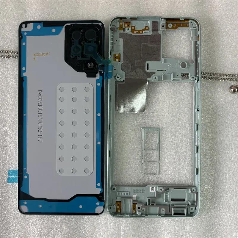 For Samsung Galaxy 22 4G 5G 225 226 Middle Frame CoverBattery Back Cover Rear  Cover With Sim Card Tray Repair parts