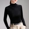 Semi-turtleneck Golden Velvet Top Women's Noble and Foreign Interior 2025 Autumn and Winter New Women's High-end Bottoming Shirt