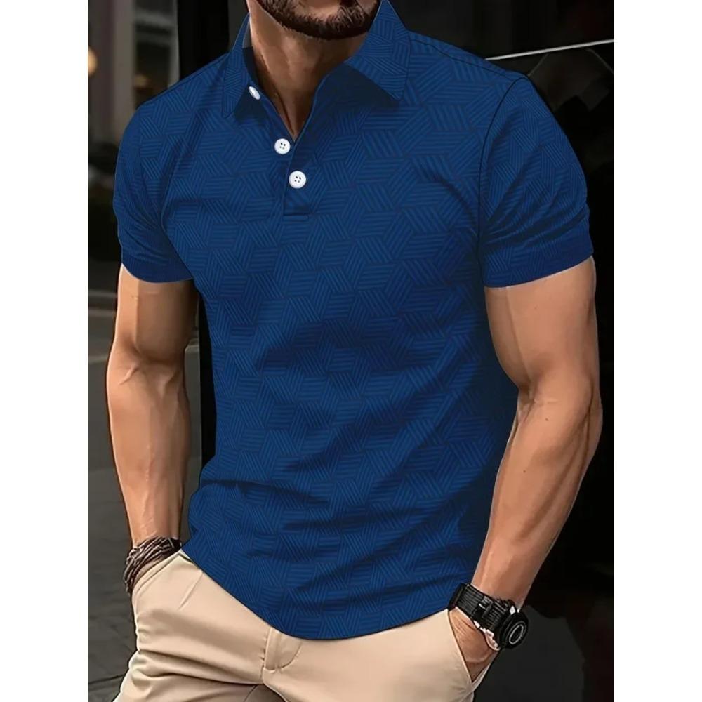 

American New Summer Outdoor Camouflage Color Blocking Men s Lapel Pocket Button POLO Shirt Short Sleeves 3XL синій