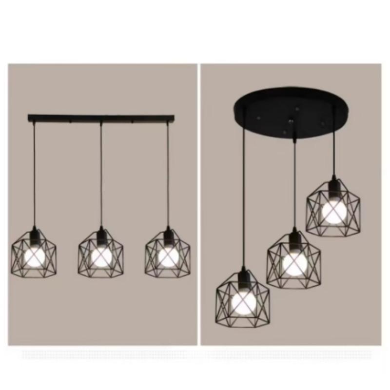 Modern Simple Design Chandelier Apply for Home Black Pendant Light Popular Hanging Lamp for Living Room Kitchen Decor Lighting