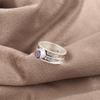 Iolite Gemstone Ring, Handmade Beautiful Silver Ring, 925 Sterling Silver Jewelry, Handmade Promise Ring For Wedding Gift