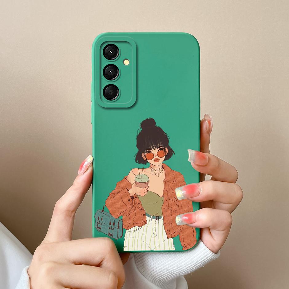 For Samsung Galaxy M23 M33 M35 M53 5G Case Fashion Sweet Girl Silicone Soft Phone Cover For SamsungM23 M33 M 35 M53 5G Fundas