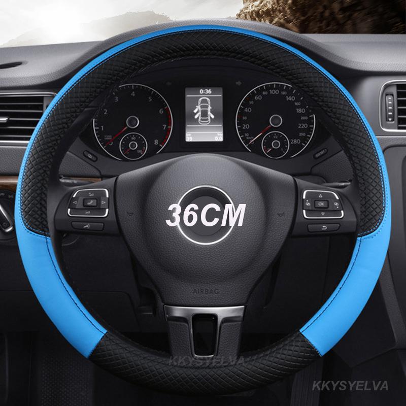 Potah na volant do auta tvar D/O 36cm PU kůže pro Honda Civic Ciimo Jade SUZUKI Alto LINGYANG NISSAN Juke Toyota Aqua Prius