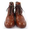 Great Tricker's boots Moulton Wingtip Country Boots Leather Brown Women L5780 Used