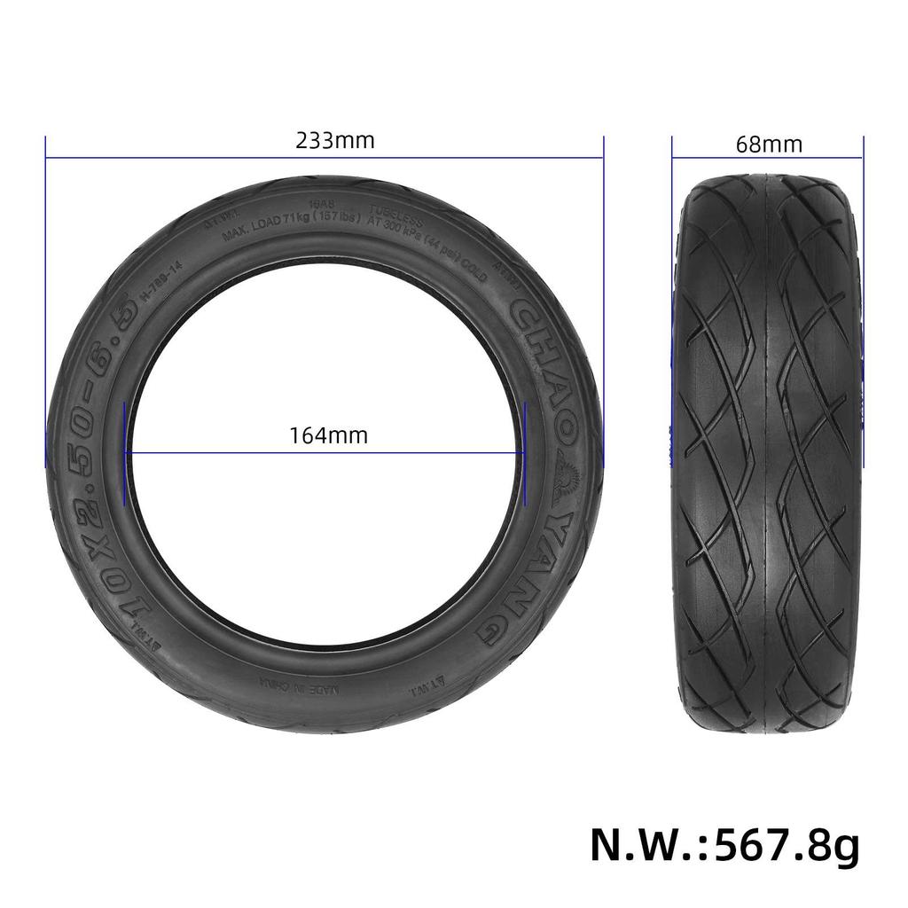 Chaoyang 10* 2.50-6.5 Vacuum Tire 10*2.5-6.5 Tubeless Tire
