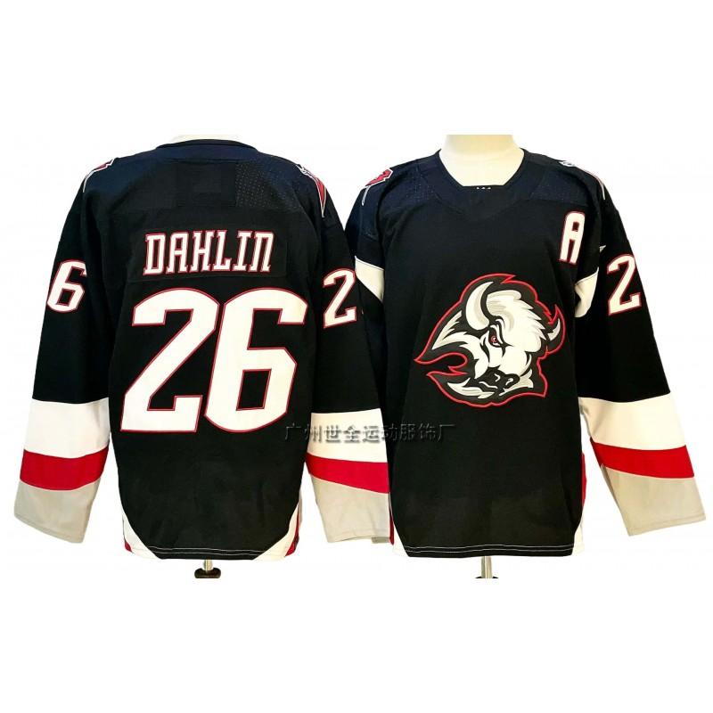 Maglia da Hockey su Ghiaccio da Uomo Squadra NHL Personalizzata Cucita Stile Vintage Misto Cotone Uniforme Abbigliamento Partita di Allenamento