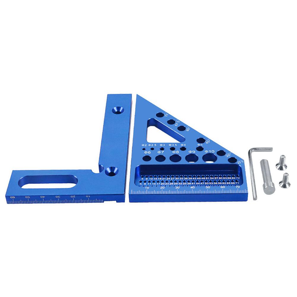 Woodworking Square Protractor Woodworking Square Aluminum Alloy Miter Triangular Ruler Angler Scriber Woodworking Tool