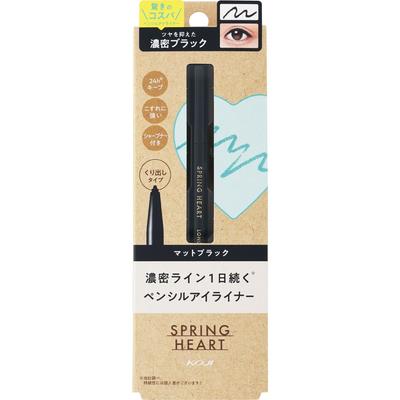 Koji Honpo Sprink Heart Langanhaltender Eyeliner Mattschwarz
