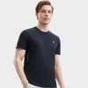 FILA Solid Color Round Neck Thin Short Sleeve T-Shirt Men Tops Legendary-Blue F11M421119FNV