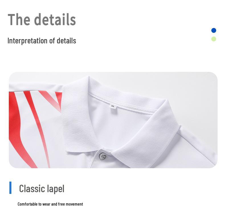Red Quick Dry Unisex Polo for Summer Badminton & Tennis - Breathable Short Sleeve Shirt