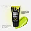 Zephoco Face and Body Paint Yellow Green, Vibrant Smooth Face Paint for Festivals Parties Sports Events