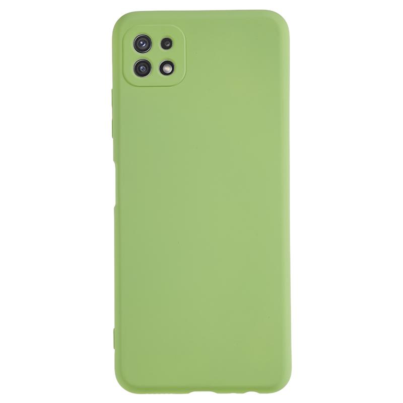 For Samsung Galaxy A22 5G (EU Version) Fiber Lining Rubberized TPU Cover Drop Resistant Phone Case
