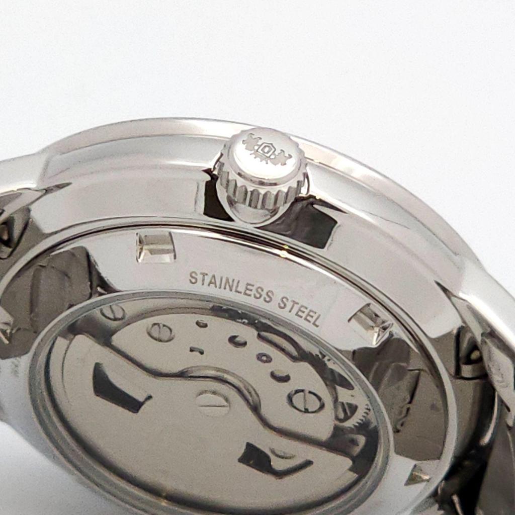 Used Beautiful Condition ORIENT Contemporary F672-UAD0 Automatic Movement Working Condition Exhibition Case Back Box.Manual.Warranty.Extra Links