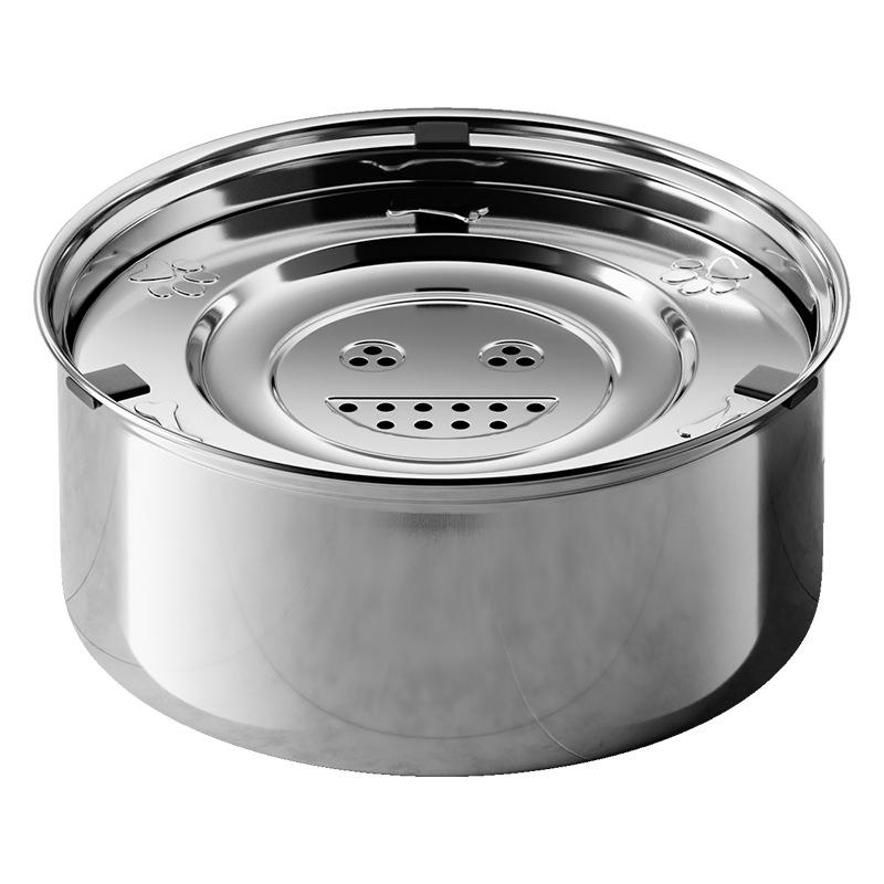 Pet Food Utensils 304 Stainless Steel Dog Bowl Floating Bowl Drinking Water Floating Dog Basin Drinking Water Large Capacity Pet Bowl