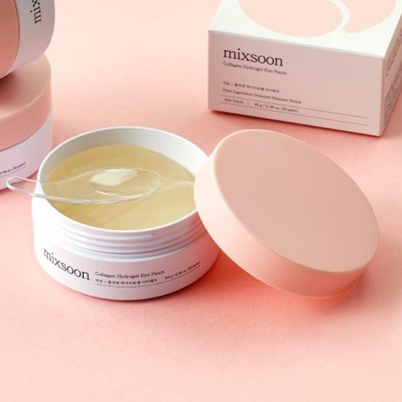 mixsoon Patch pour les yeux hydrogel Cica Hyal, soja et collagène 60 feuilles (3 Options)