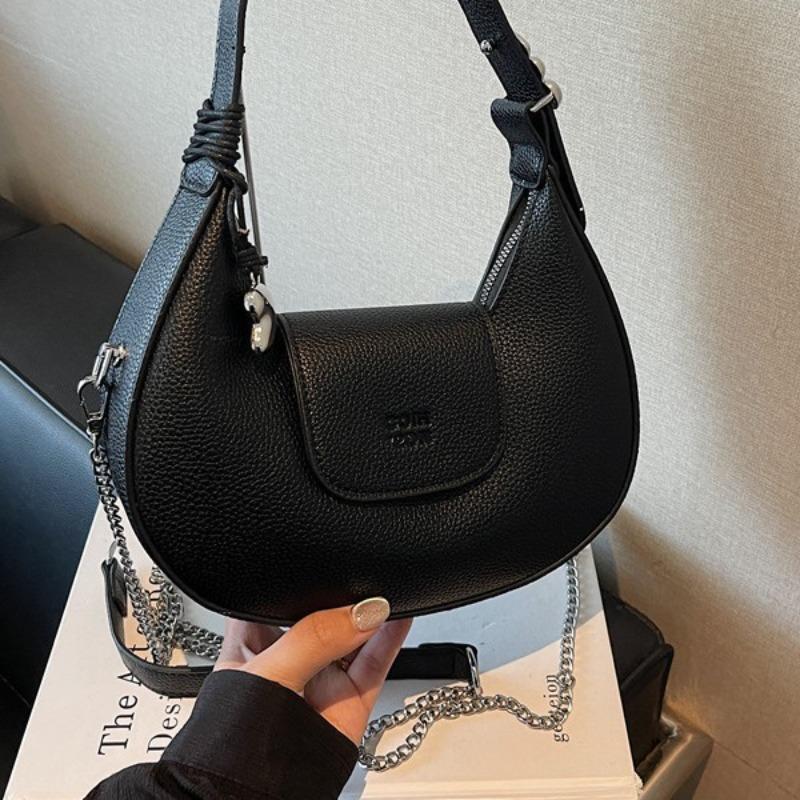 New Bag Simple Niche Crescent Bag Texture Shoulder Bag Women's Messenger Bag Women's Bag