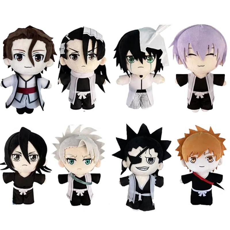 Anime BLEACH Plush Toy Kuchiki Byakuya Kurosaki Ichigo Aizen Sousuke Zaraki Rukia Ichimaru Gin Stuffed Doll Soft Figure Fan Gift