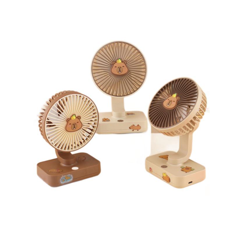 Drip 8128 Cartoon Mini USB Fan - Portable, Strong Wind, Outdoor Use