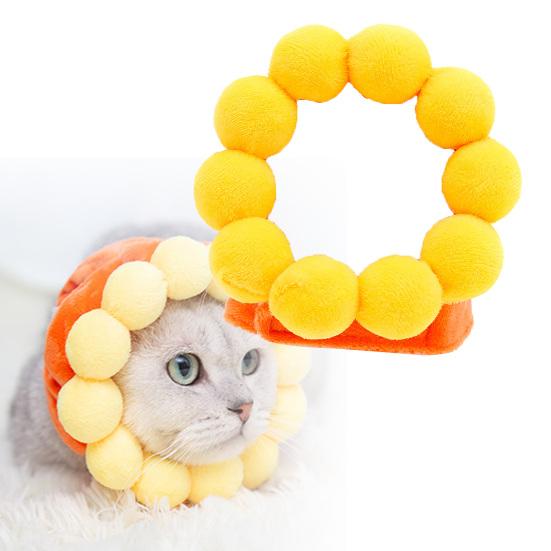 Cat Dog Headgear Cartoon Style Soft Cotton Hat Warm Cap Pet Accessories for Winter