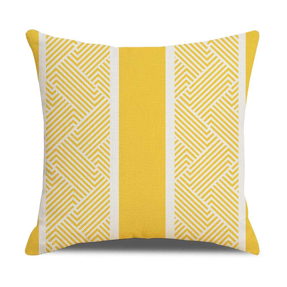 Home Furnishings Linen Cushion Covers Nordic Plaid Linen Cushion Covers Sofa Cushion Covers