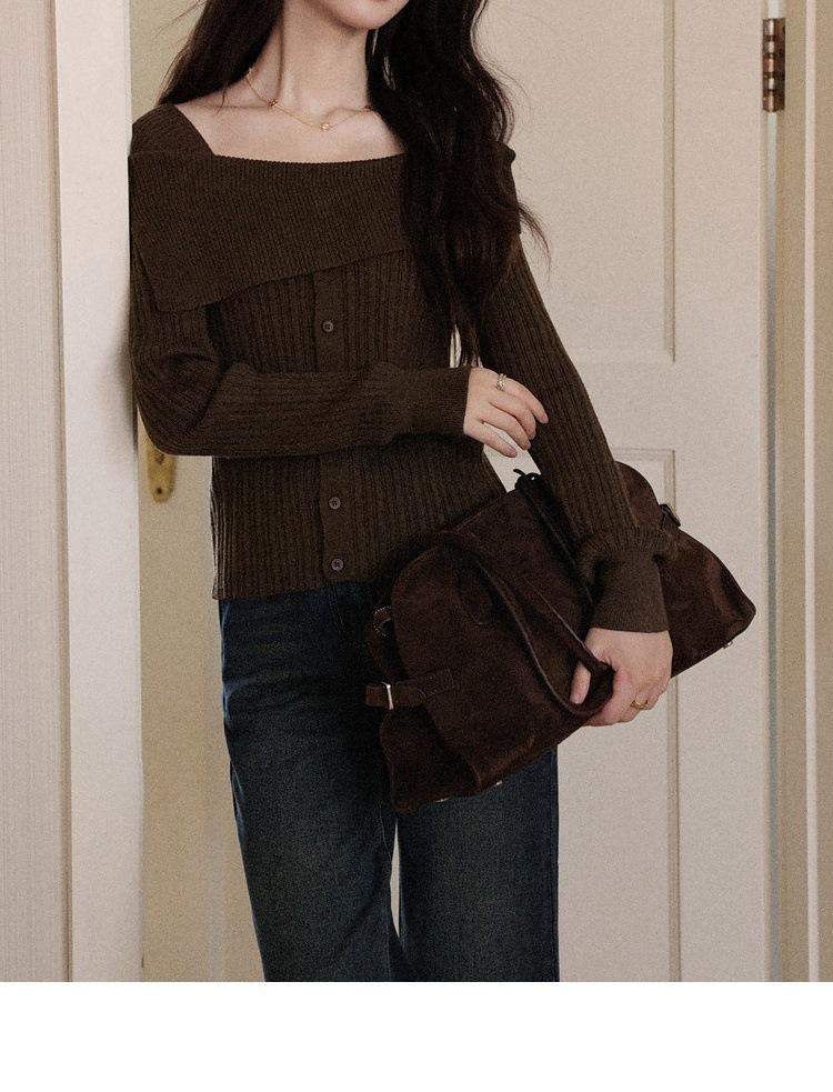 Elegant One-Shoulder Knit Suit Skirt - 2025 Two-Piece Date Outfit
