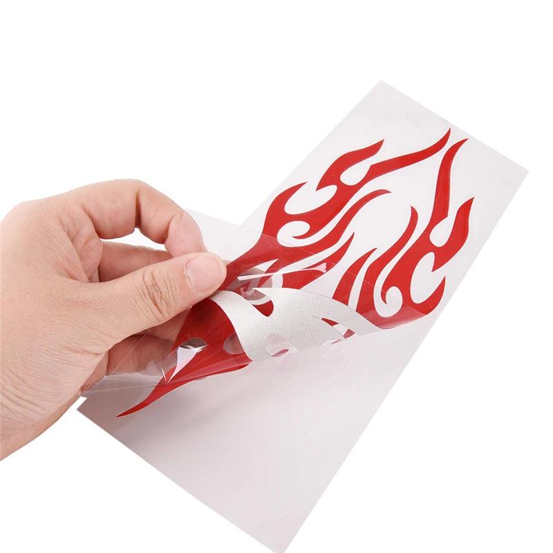 Car Stickers Modified Flame Reflective Sticker Auto Exterior Accessories Decals Moto Body Decor Voiture Supplies