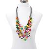 JMXD-Bohemian Ethnic Necklace Women's Black Wood Bead Chain Retro Personalized Long Necklace Handmade Jewelry Collar