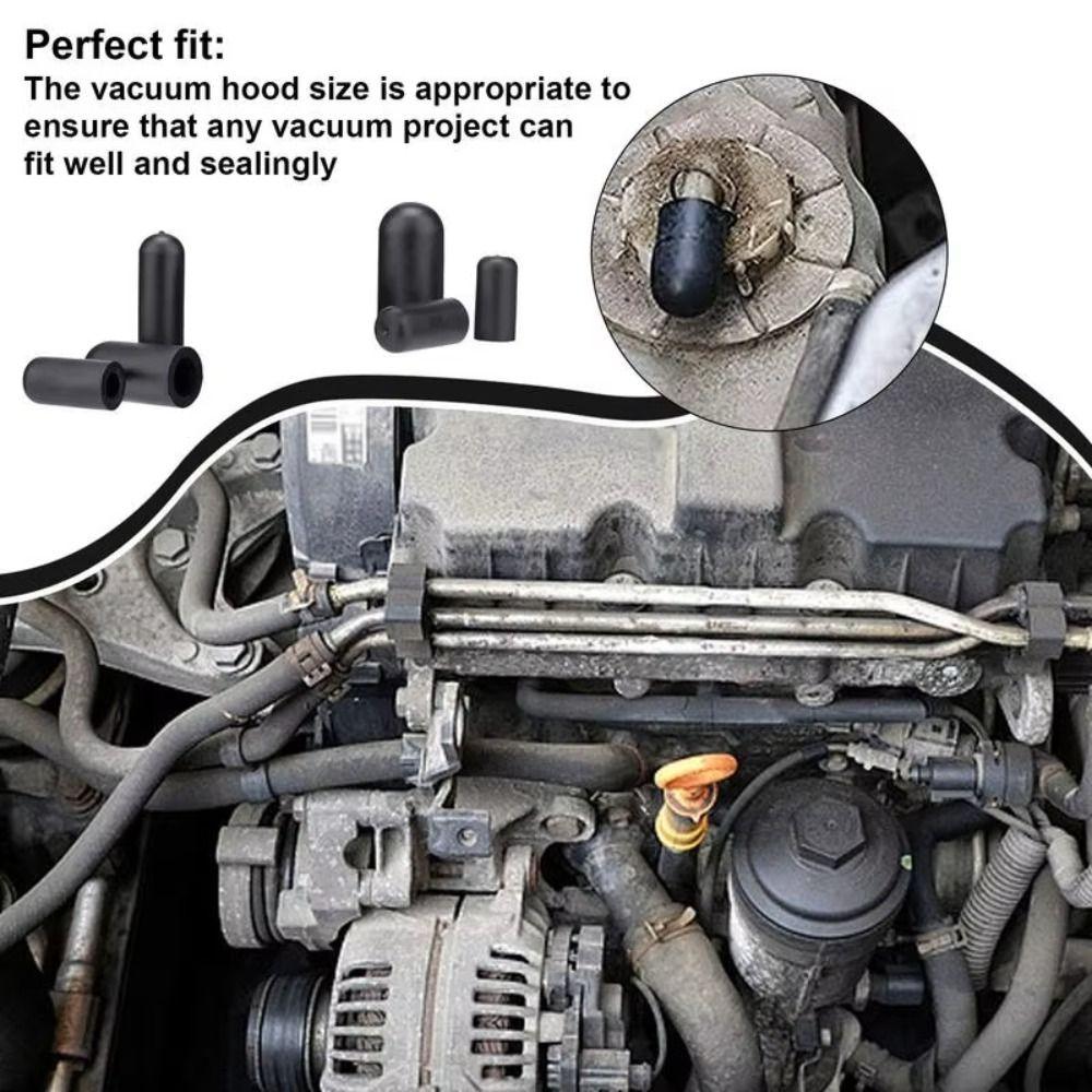 Durable Vacuum Rubber Cover Plug Kit Rubber Material Intake Tube Vacuum Tube Cover Car Carburetor