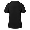Men Women Short Sleeve V-neck   Blouse Scrub Tops with Pocket