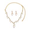 Women's Alloy Necklace and Earrings Set - Perfect for Brides At Wedding Banquets