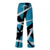 Men's Loose Casual Color Cotton Linen Trousers Elastic Tie Printed Straight Pants